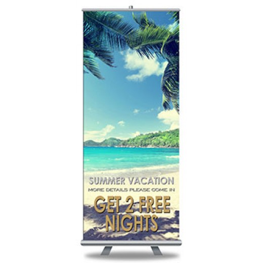 Popup Banners Full Color Print and Stands 33" x 79"